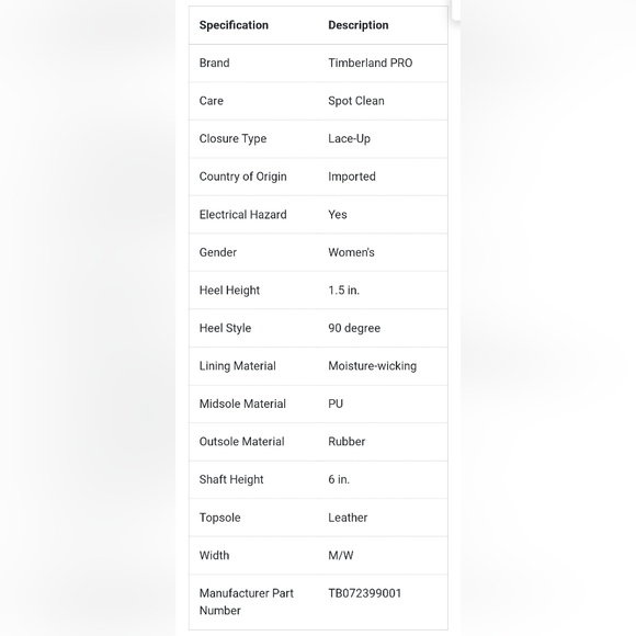 Women's Timberland Pro Work Boots - Picture 9 of 9